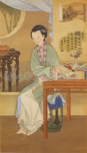 雍正妃行楽図