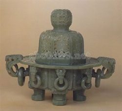 青玉八角香炉